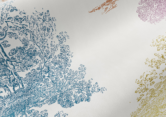 Vintage Tree Velvet, Multi - Made to Measure Curtains - Image 4